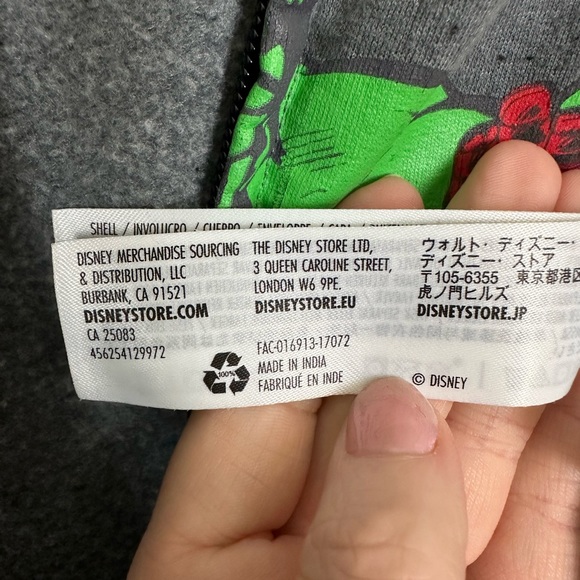 DISNEY Mens Marvel Comics Hulk Ironman Cpt America Zip Hoodie Sweatshirt, Size S - Picture 9 of 10